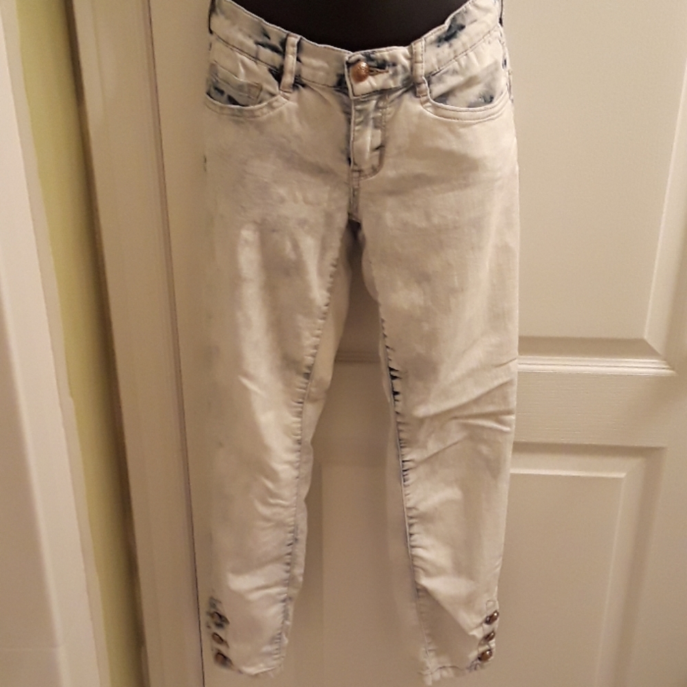 🔥Y2K HOT DEAL New🔥New Dynamite acid washed Jeans with leg buttons
